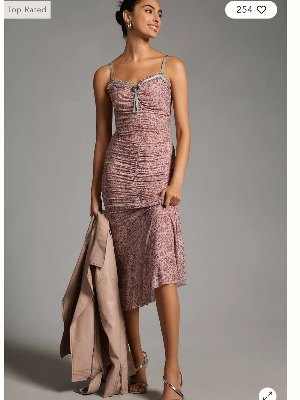 By Anthropologie Sheer Mesh Dress Anthropologie XL